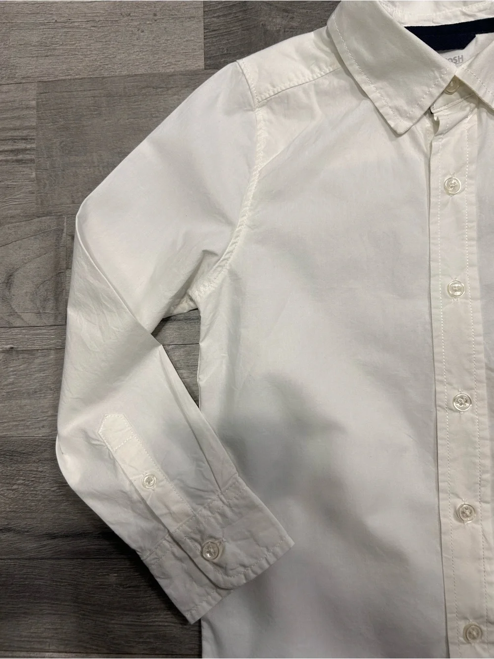 Oshkosh B'gosh White Long Sleeve Button-Down Shirt 6